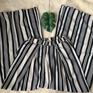 High waist wide leg pants